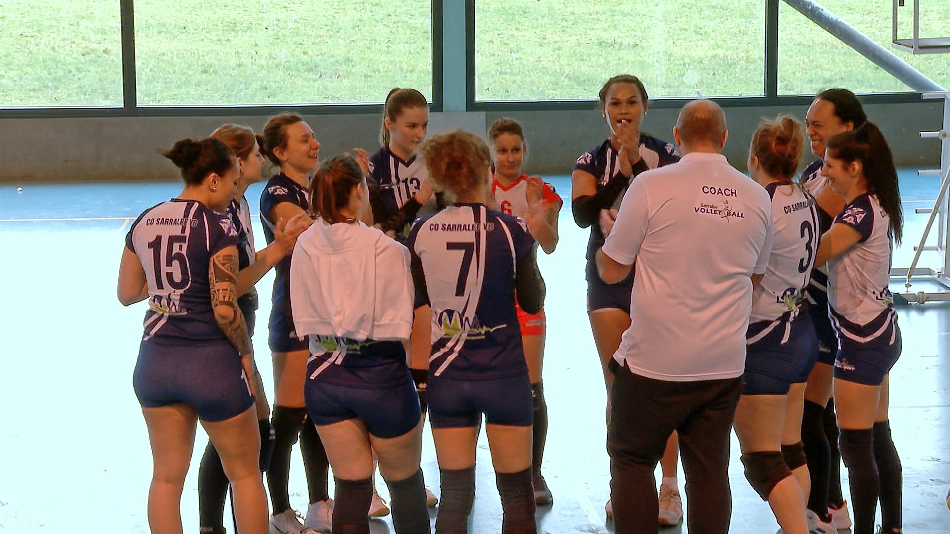 Léquipe féminine du club volleyball de Sarralbe bat Chaumont 3 0