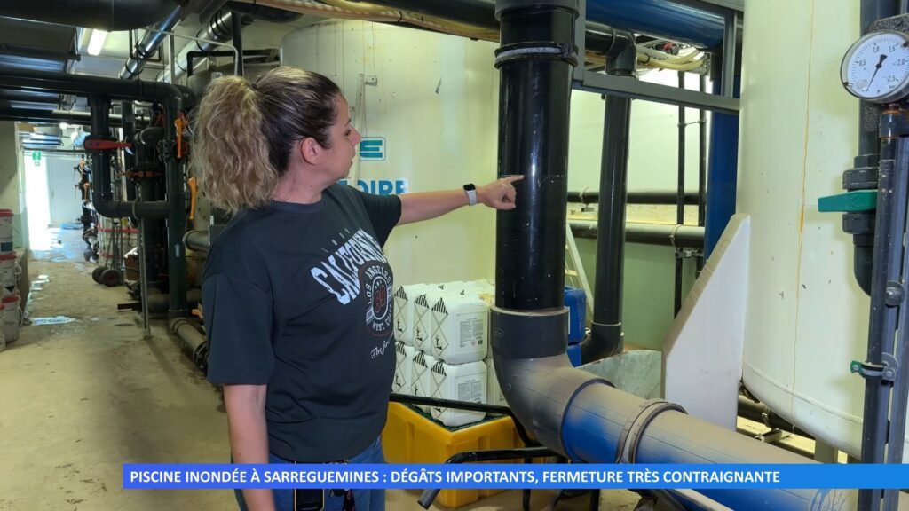 Piscine inondée à Sarreguemines : dégâts importants, fermeture très contraignante