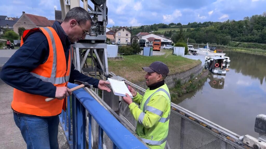 Le pont de la Sarre examiné pour connaître son état de dégradation