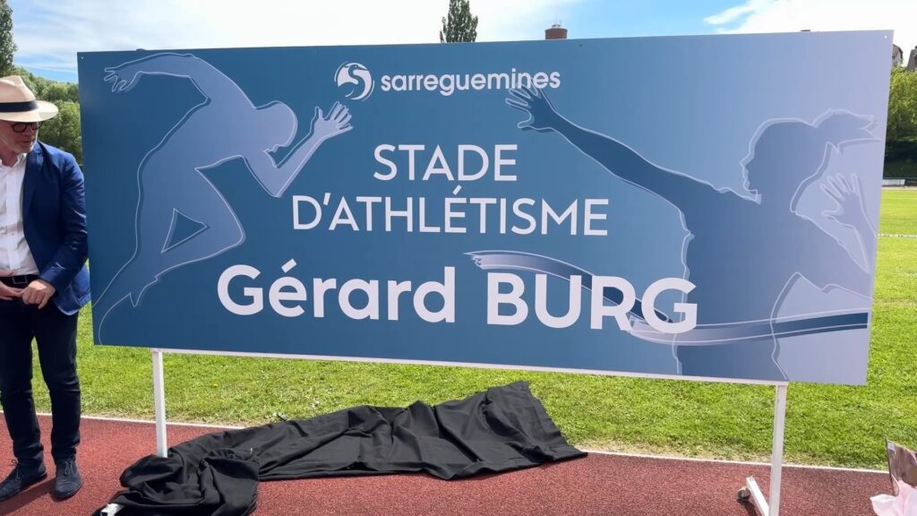 À Sarreguemines, le stade d’athlétisme porte désormais le nom de Gérard Burg