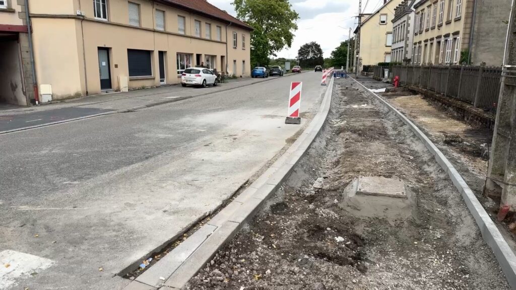 À Sarralbe, la rue de la Gare change d’aspect