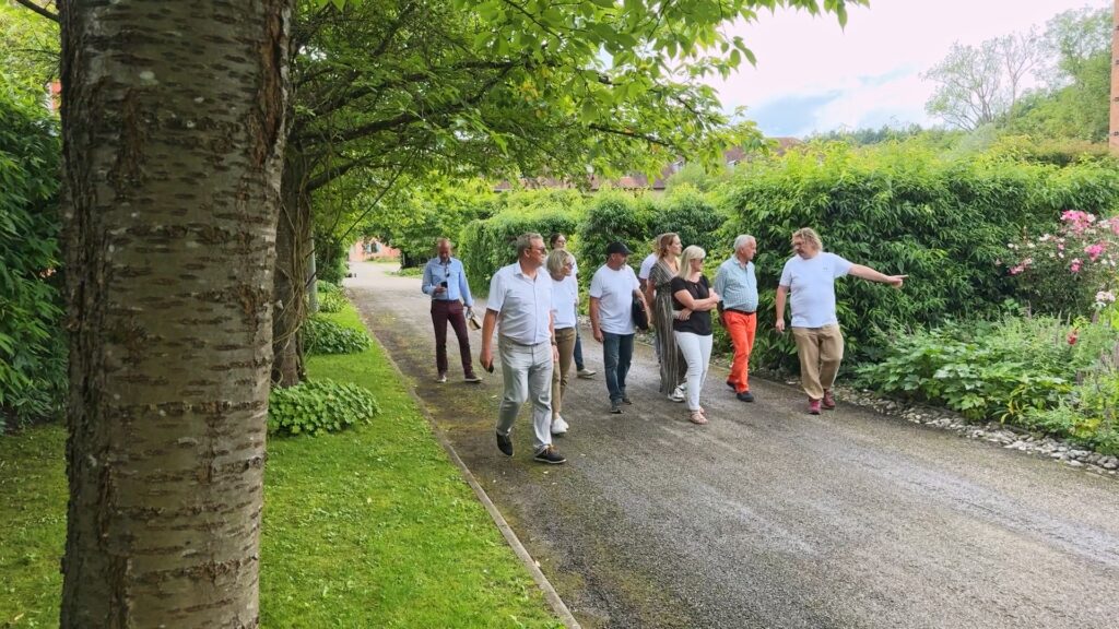 Le jury de la 4ème fleur de passage à Sarreguemines