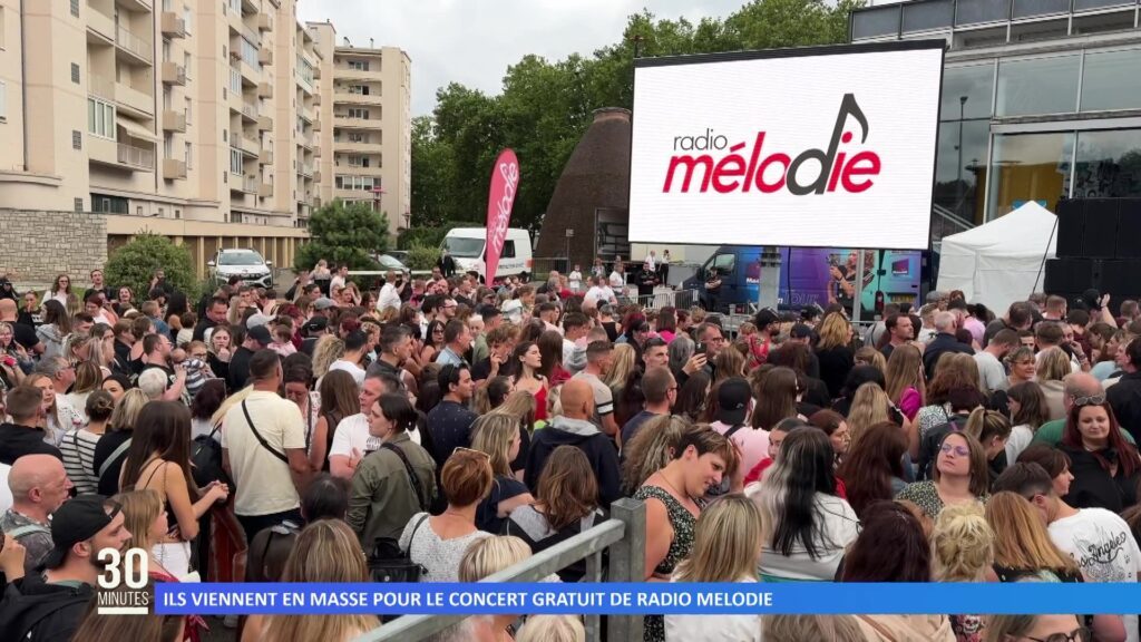 Ils viennent en masse pour le concert gratuit de Radio Mélodie