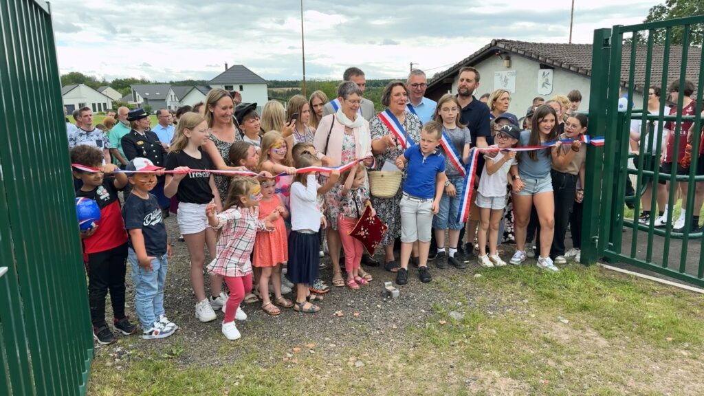 La nouvelle aire multisports à Enchenberg a été inaugurée