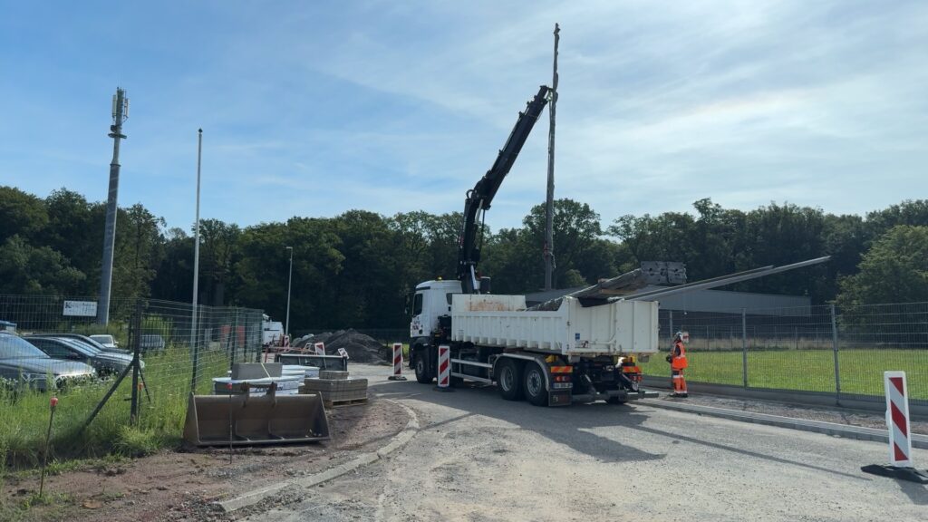 Voirie, lampadaires : trois mois de chantier en zone industrielle de Sarreguemines