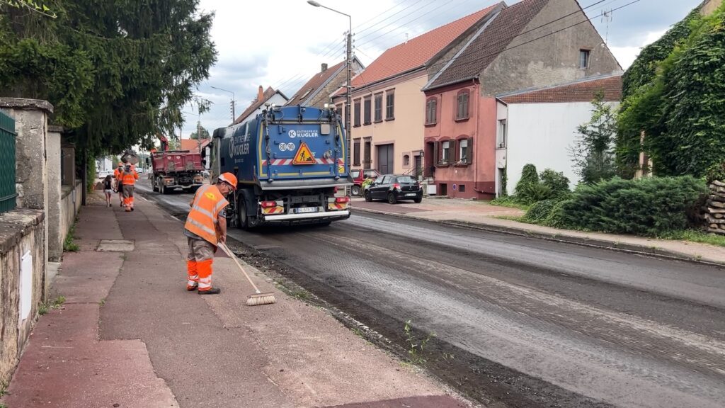 Les rue de Bitche et de Deux Ponts en travaux