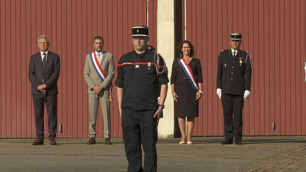 Les sapeurs-pompiers de Sarralbe ont un nouveau chef : Sébastien Killian