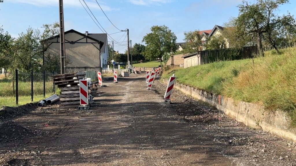 Travaux de voirie à Etting