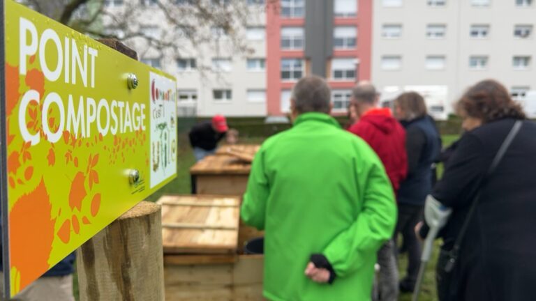 Un composteur collectif au quartier Bastille à Sarreguemines