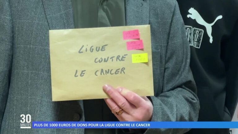 Plus de 1000 euros de dons à la Ligue contre le cancer