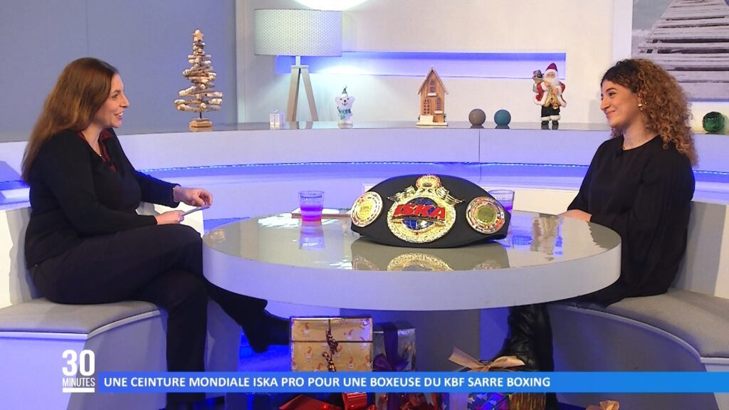 Une ceinture mondiale ISKA pro pour une boxeuse du KBF Sarre Boxing