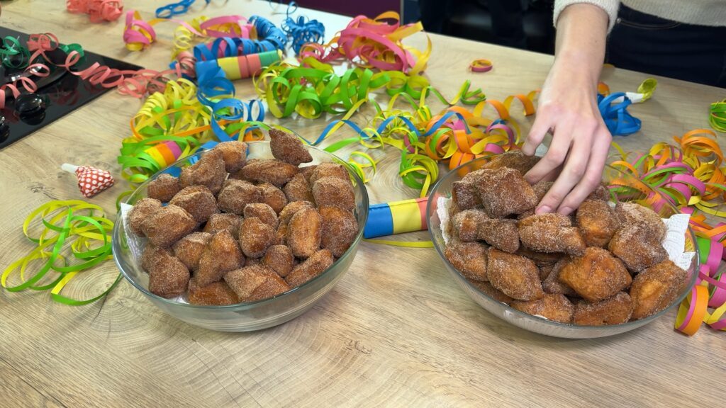 Hop'la, instant gourmand : Audrey Laval prépare des beignets de carnaval